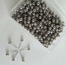 Map Tacks Push Pins, with 1/ 5 Inch Round Plastic Head and Steel Point, 400 H2H9