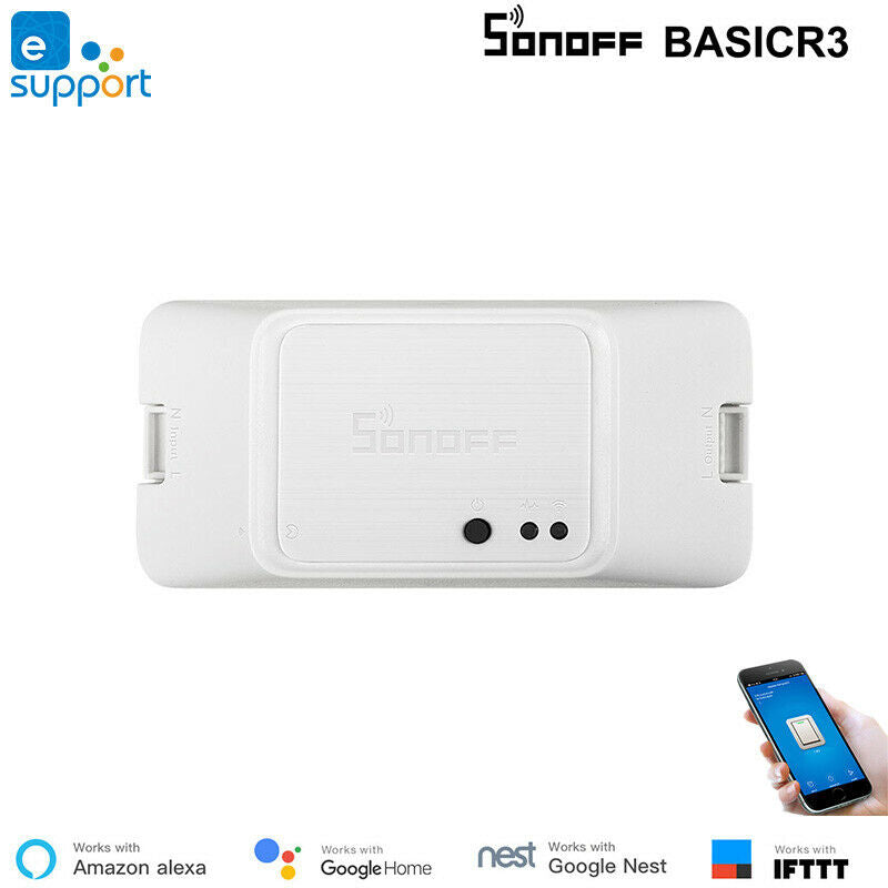 Wireless Light Switch SONOFF Basic R3 Smart Home Google Alexa App Remote Control