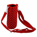 500ML Water Bottle Waterproof Pouch Shoulder Strap Cover Red G8B2