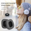 1 Pair Replacement Soft Protein Leather Ear Pads Cushions for Razer Tiamat