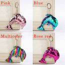 Shiny Fashion Jewelry Girl Kids Gifts Dolphin Key Ring Handbag Pendant Hold G5J9