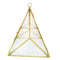 3-Tier Glass Pyramid Jewelry Stand Holder Geometric  Display Organizer Case