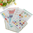 4Pcs/set Dot Canvas Stickers ForDIYScrapbooking Planner Cardmaking Journaling â„–[