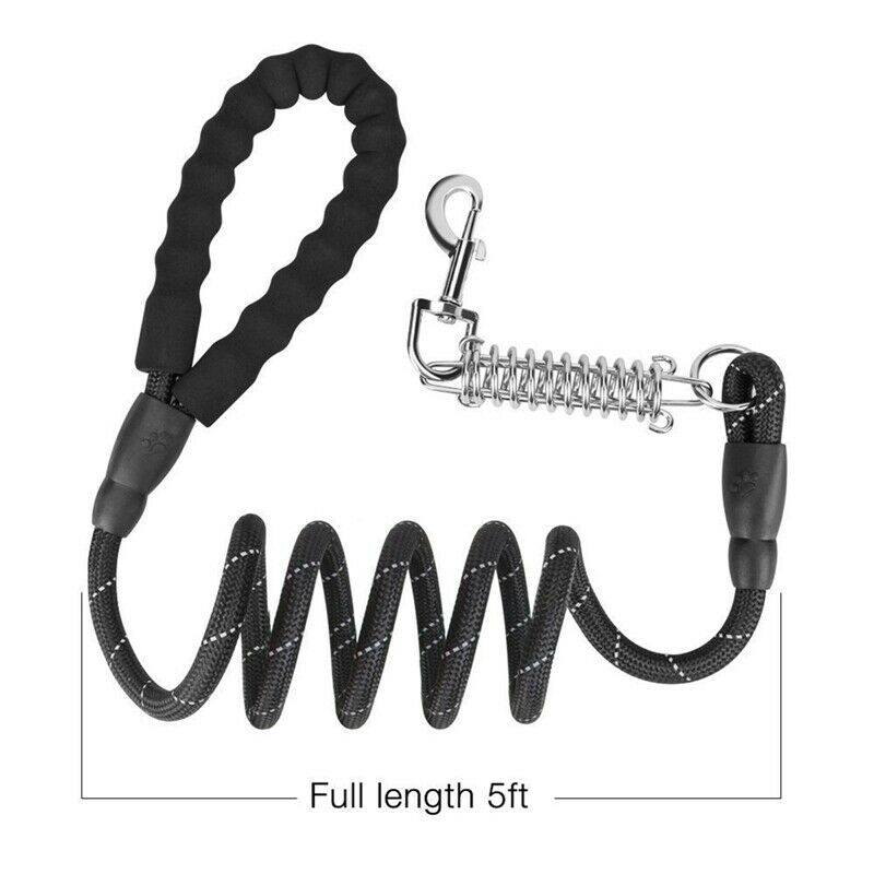 Dog Leash Reflective Comfort pet Lead spring Explosion-proof Round Rope Nyl N3K3