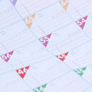 3 Sheets Plan Paper 100 Days Countdown Schedule Wall Calendars Daily Weekly