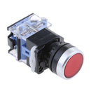 2Pcs 660VAC 10 Amp 1NO 1NC DPST LA38-11 22mm Momentary Push Button Switch