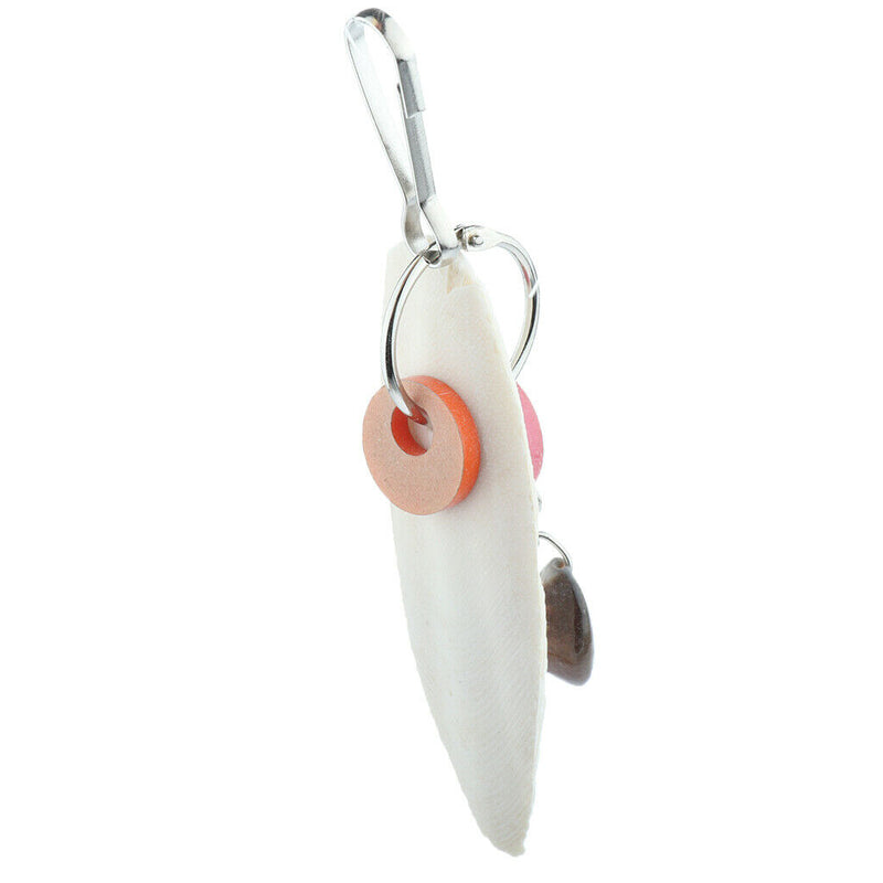 Parrot Large Mirror Bird Mirror with Rope Perch & Chewing Shell Interactive