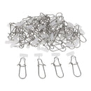 50pcs High Strength Fishing Sinker Slide with Stainless Steel Snap Tackle S