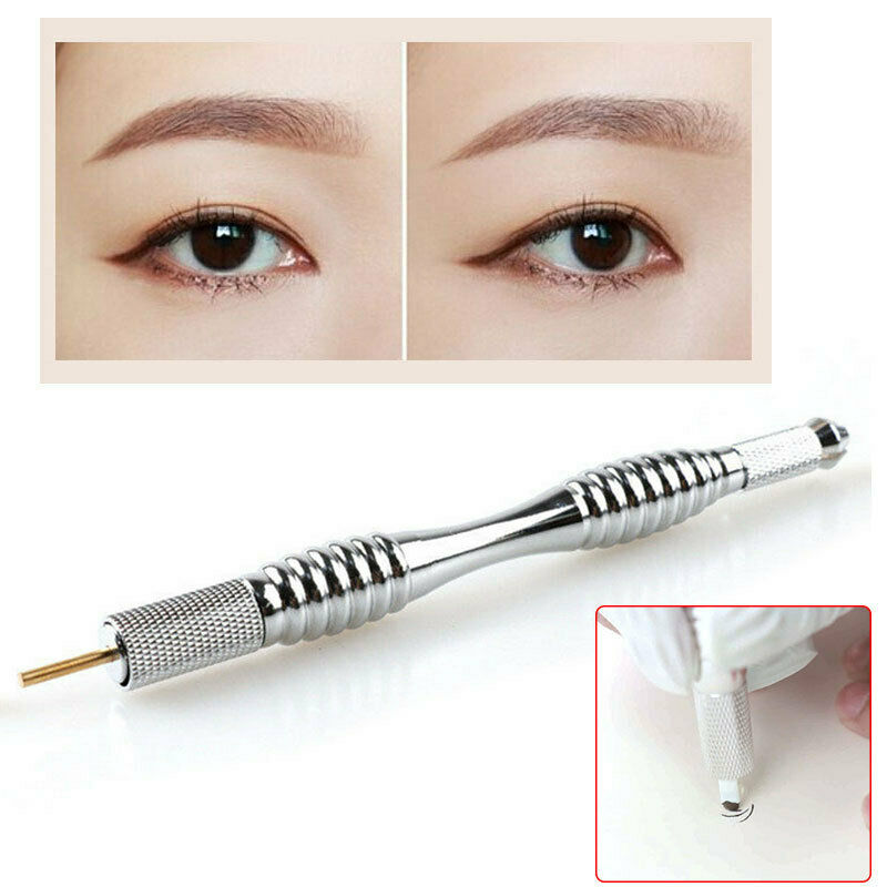 1x Manual Tattoo Pen Permanent Makeup Cosmetic Microblading Pen for Lip Eyebrow