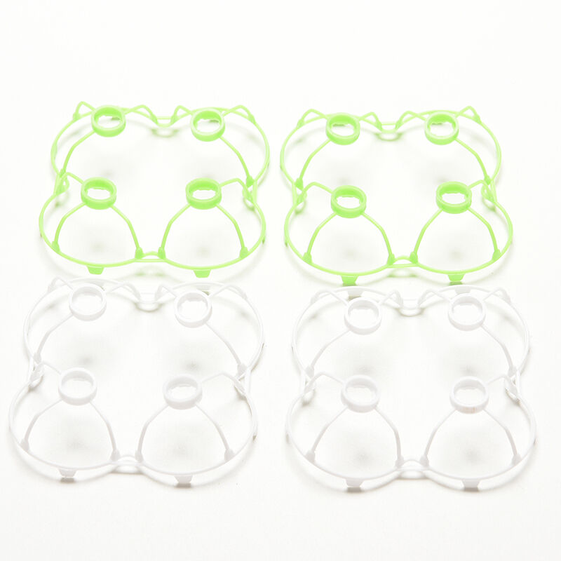 2X Cheerson CX-10 Upgrade Part Green/White Propeller Prop Blade Guard Cover JR