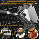 Barbecue Grill Stove Brush Heat Resistance BBQ Cleaning Scraper Brushes