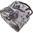 black white brown Style Polyester Lunch Bag Lunch Box Package Shop Tote Bag O3G6