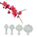 4 Pcs/set Peach blossom shape plastic cookie cutters flower series biscuit mo 3C