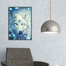 5D DIY Diamond Painting Wolf Cross Stitch Embroidery Mosaic Kit Needlework