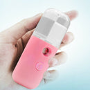 30ml Mini Nano Facial Sprayer USB Charging Face Humidifier Steamer (Pink)