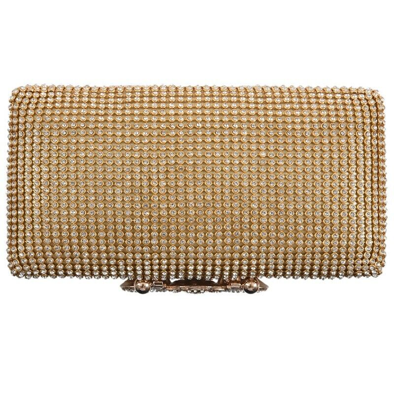Dazzling Rhinestone Encrusted Evening bag Clutch Purse Party Bridal Prom M3K2