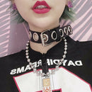 Punk Gothic Leather Women Choker Necklace Sexy Collar Neck Ring Jewelry Circle