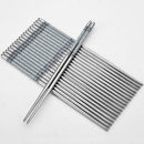 Stainless Steel Chopsticks Chinese Flower Printing Sticks Chop Tableware Sa U0W3