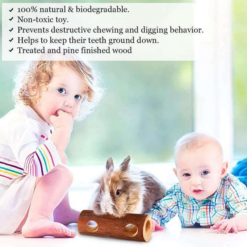 Natural Wood For Hamsters Organic Soft Wood, Non-Toxic, Pesticide-Free, Tho