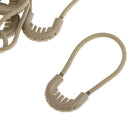 20x Zipper Pull Cord Rope Ends Zip Puller Zip Fastener Replacement Tan/Green