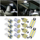 14Pcs/set LED Interior Package Kit For T10 31mm Map Dome License Plate Lights