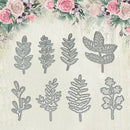 8 IN 1 Metal Leaves Cutting Dies DIY Cut Stencils Scrapbooking Album Embossing