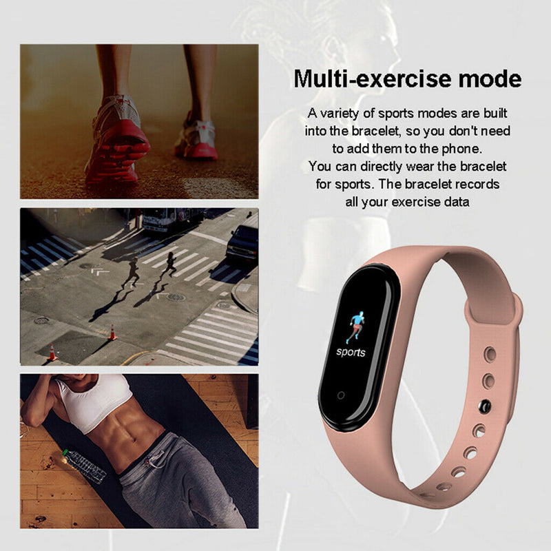 D02-M5 BT Smart Wristband Global Version Bracelet fitness tracker Black