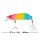 Fishing Lures Crank Bait Squid Black Fish Lure With Feather Hook Tackle Sinking