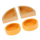 4 Pack Pet Reptile Lizard Gecko Spider Dish Anti Escape Food Worm Bowl