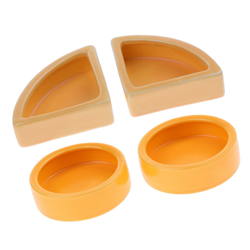 4 Pack Pet Reptile Lizard Gecko Spider Dish Anti Escape Food Worm Bowl