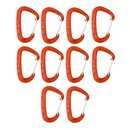 10 Pieces Aluminum Hammock Carabiner Rock Climbing Swing Locking Buckle