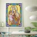 5D DIY Special Shaped Diamond Painting Religious Cross Stitch Kit Decor