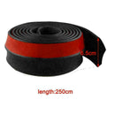 2.5M Car Front Bumper Lip Splitter Body Side Spoiler Useful P7S0 Rubbe Prot S0W7