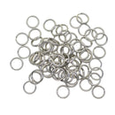 100Pcs Stainless Steel Keyring Split Key Rings 12mm Double Loop Connectors