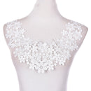 1x Embroidered Floral Lace Neckline Collar Trim Clothes Sewing Applique LJ