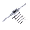 6pcs 3F Hand Screw Thread Metric Plug Tap Set M3 M4 M5 M6 M8