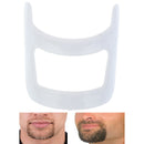 White Mustache Beard Salon Styling Tool Men Fashion Shave Shaping Template Beard