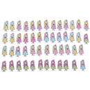 Pretty Girl 2Hole Wooden Mixed Buttons DIY Decor Sewing Crafts ScrapbookingBX