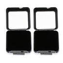 2x Jewelry Display Box With Glass Lid Loose Diamond Bead Organizer Show Case
