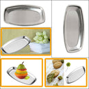 Mirror Plane Rectangle Towel Dish Handkerchief Stand Holder Stainless Steel