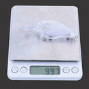5pcs Baits Transparent lure false lure Unpainted Hard Fishing DIY Lure E0C3 F2I8