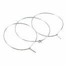 100 Pcs Wine Glass Charm Rings/Earring Hoops 40x35mm L9N1