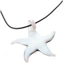 Set Starfish Lampwork Glass Necklace Pendant Earrings HOT U5Z2