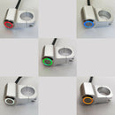 25mm Motorcycle Handlebar Headlight Fog Light Switch Stainless Steel Red
