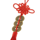 Qing Dynasty Red Chinese Knot Luck Coins Wealth Home Decor Ornament style 5