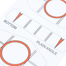 10 Sets Golf Impact Tapes Labels Training Aids Recorder Kit Golf Training Kit BX