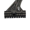 24 Pin Male to Female Double PSU Extension Cable Lead Power Supply Connector