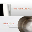 Stainless Steel Pitcher with Thermometer Milk Frothing Jug Espresso Coffee