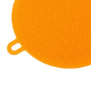 Silicone Dish Washing Brush Kitchen Pot Pan Bowl Cleaning Tools (Orange) A
