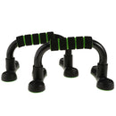 1 Pair Steel Push up Bars Chest Muscle Pushup Stands with Foam Grips Black